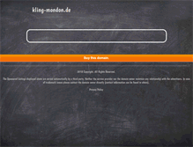 Tablet Screenshot of kling-mondon.de